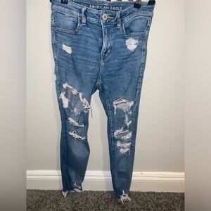 Super/Open Ripped American Eagle Jeans/Jeggings